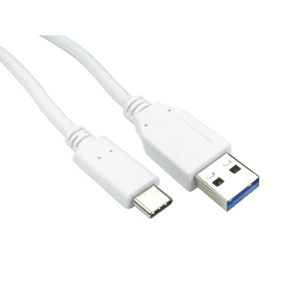 RS PRO USB 3.1 Cable, Male USB A to Male USB C Cable, 500mm