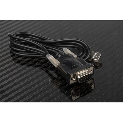 RS PRO Cable, Male USB A to Male 9 Pin D-sub Cable, 1.2m