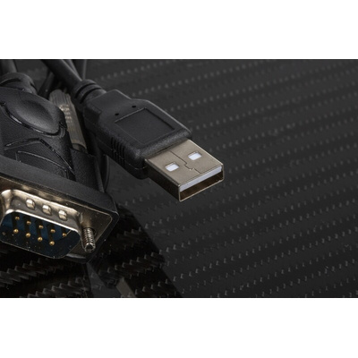 RS PRO Cable, Male USB A to Male 9 Pin D-sub Cable, 1.2m