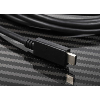 RS PRO USB 3.0, USB 3.1 Cable, Male USB A to Male USB C Cable, 2m