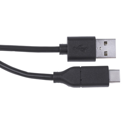 RS PRO USB 2.0 Cable, Male USB A to Male USB C Cable, 2m