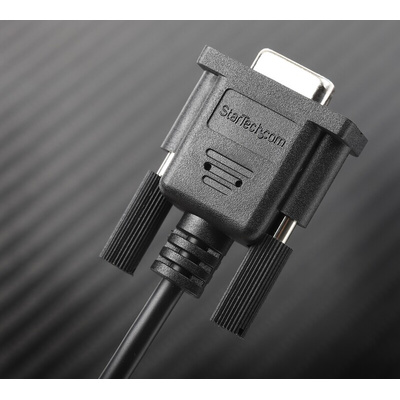 StarTech.com Female 9 Pin D-sub to Female 9 Pin D-sub Serial Cable, 1m PVC
