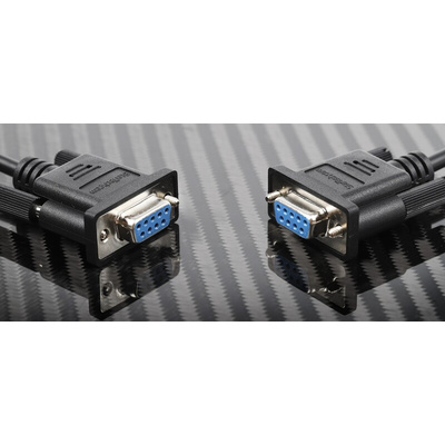 StarTech.com Female 9 Pin D-sub to Female 9 Pin D-sub Serial Cable, 1m PVC