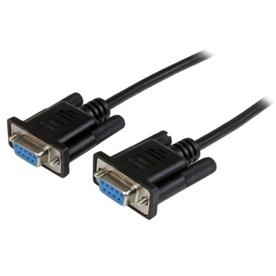 StarTech.com Female 9 Pin D-sub to Female 9 Pin D-sub Serial Cable, 1m PVC