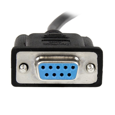 StarTech.com Female 9 Pin D-sub to Female 9 Pin D-sub Serial Cable, 1m PVC