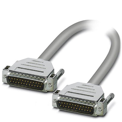 Phoenix Contact Male 25 Pin D-sub to Male 25 Pin D-sub Serial Cable, 3m