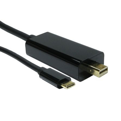 RS PRO Cable, Male USB C to Male Mini DisplayPort