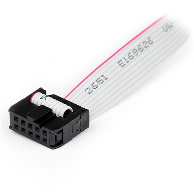 StarTech.com Female 10 Pin IDC x 2 to Male 9 Pin D-sub Serial Cable, 400mm