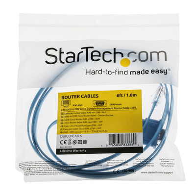 StarTech.com Male RJ45 to Female 9 Pin D-sub Serial Cable, 1.9m PVC