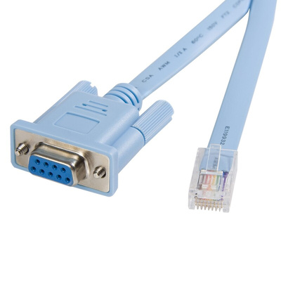 StarTech.com Male RJ45 to Female 9 Pin D-sub Serial Cable, 1.9m PVC