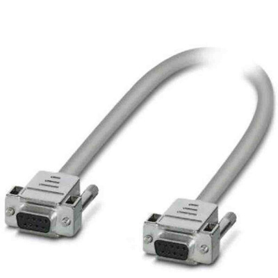 Phoenix Contact Female 9 Pin D-sub to Female 9 Pin D-sub Serial Cable, 1m