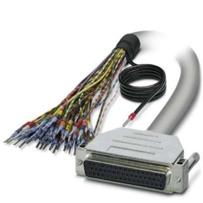 Phoenix Contact Female 50 Pin D-sub Unterminated Serial Cable, 2m