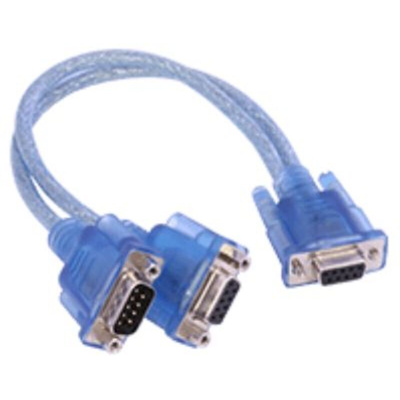 Ixxat Female 9 Pin D-sub to Female; Male 9 Pin D-sub x 2 Serial Cable, 0.12m