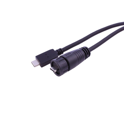 RS PRO USB 3.1 Cable, Male USB C to Female USB C Cable, 2m