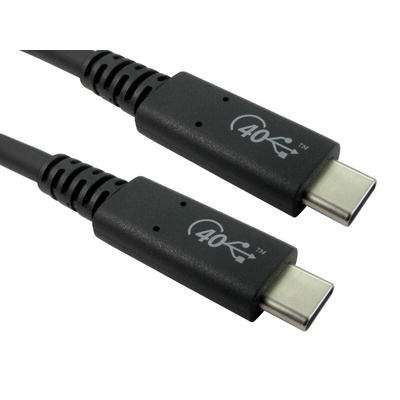 RS PRO Cable, Male USB C to Male USB C Cable, 0.8m