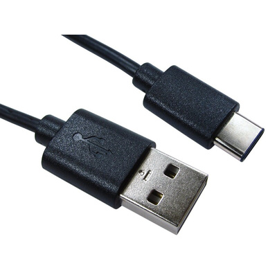 RS PRO USB 2.0 Cable, Male USB C to Male USB A Cable, 0.5m