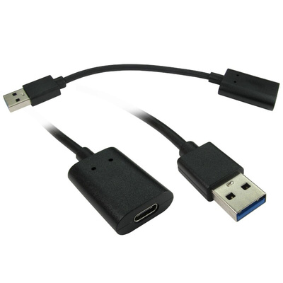 RS PRO USB 3.0 Cable, Female USB C to Male USB A Cable, 150mm