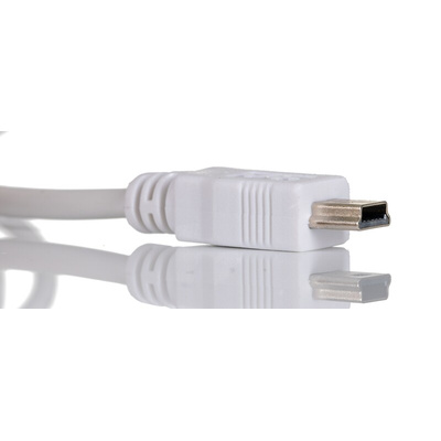 RS PRO USB 2.0 Cable, Male USB A to Male Mini USB B Cable, 2m