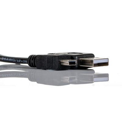 RS PRO USB 2.0 Cable, Male USB A to Male Mini USB B Cable, 1m