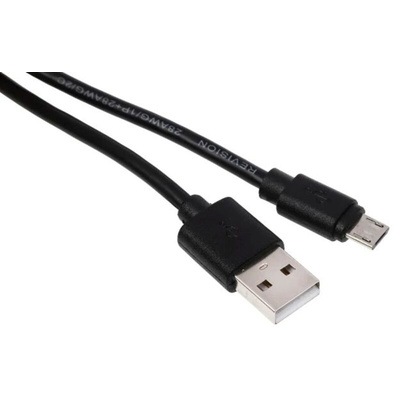 RS PRO USB 2.0 Cable, Male USB A to Male Mini USB B Cable, 2m