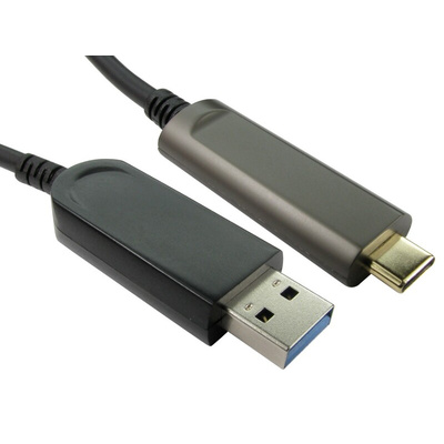 RS PRO USB 3.1 Cable, Male USB A to Male USB C Cable, 5m