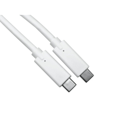 RS PRO USB 3.1 Cable, Male USB C to Male USB C Cable, 1.5m