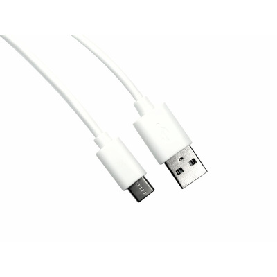 RS PRO USB 2.0 Cable, Male USB C to Male USB A Cable, 1m