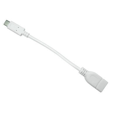 RS PRO USB 3.0 Cable, Male USB C to Female USB A Cable, 150mm