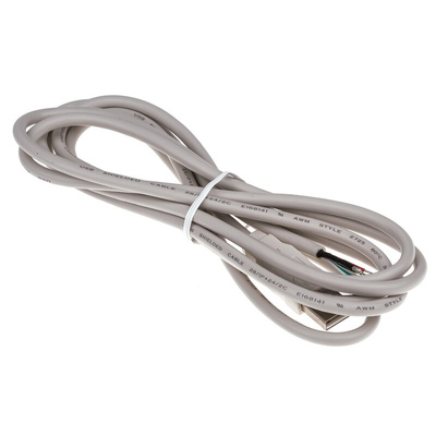 Molex USB 2.0 Cable, Male USB A to Unterminated, 2.1m