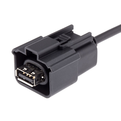 Molex USB 2.0 Cable, Female USB A to Male Mini USB B Cable, 500mm