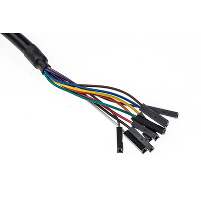 FTDI Chip Cable, Male USB A to Female Unterminated, 0.5m