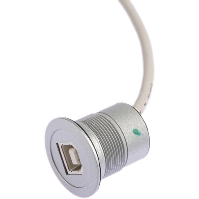 HARTING USB 2.0 Cable, Female USB B to Male USB B USB Extension Cable, 500mm