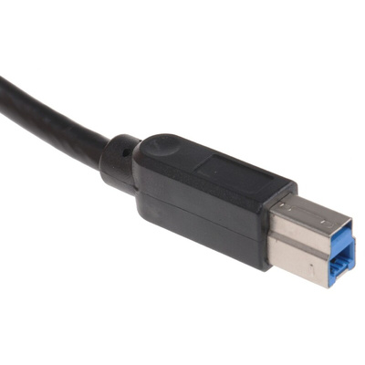 Roline USB 3.0 Cable, Male USB A to Male USB B Cable, 800mm