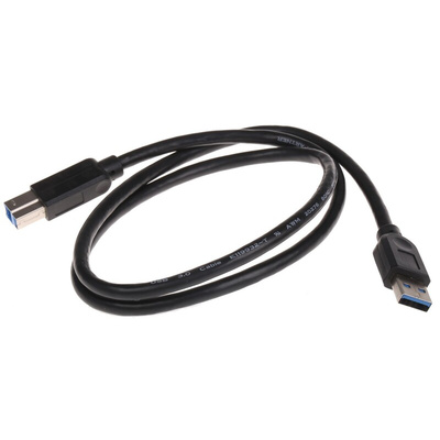 Roline USB 3.0 Cable, Male USB A to Male USB B Cable, 800mm