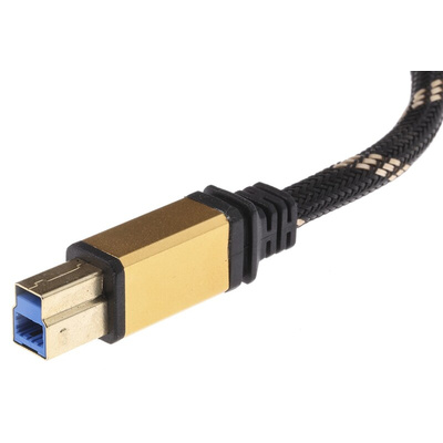 Roline USB 3.0 Cable, Male USB A to Male USB B Cable, 1.8m