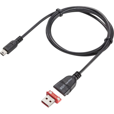 Rosenberger USB 2.0 Cable, Male USB A to Male Mini USB B Cable, 800mm