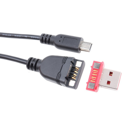 Rosenberger USB 2.0 Cable, Male USB A to Male Mini USB B Cable, 800mm