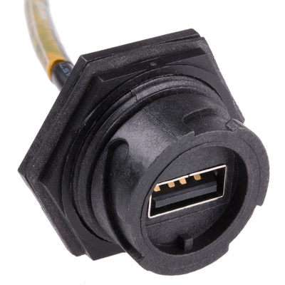 Molex USB 2.0 Cable, Male USB B to Female USB A USB Extension Cable, 2m