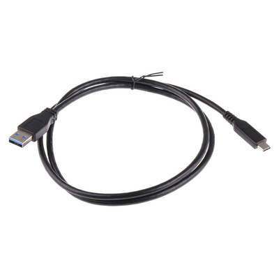 RS PRO USB 3.1 Cable, Male USB A to Male USB C Cable, 1m