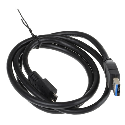 FTDI Chip USB 3.0 Cable, Male USB A to Male Micro USB B Cable, 1m