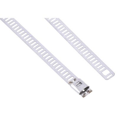 RS PRO Metallic Cable Tie 316 Stainless Steel Ladder, 300mm x 7 mm