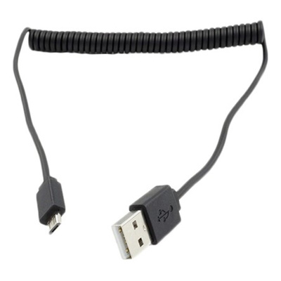 Roline USB 2.0 Cable, Male USB A to Male Micro USB B Cable, 1m