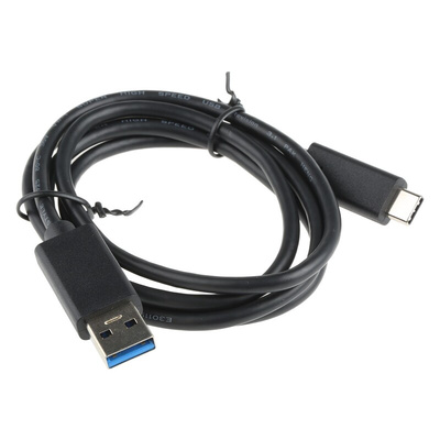 Roline USB 3.1 Cable, Male USB A to Male USB C Cable, 1m