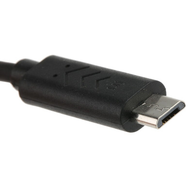 Roline USB 2.0 Cable, Male Micro USB B to Male Micro USB B Cable, 300mm