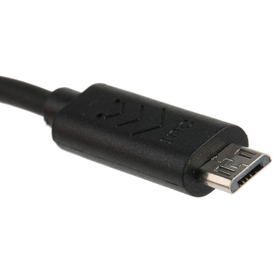 Roline USB 2.0 Cable, Male Micro USB B to Male Micro USB B Cable, 300mm