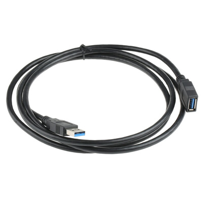 Roline USB 3.0 Cable, Male USB A to Female USB A USB Extension Cable, 1.8m