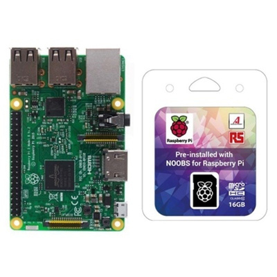 Raspberry Pi 3 B with 16GB NOOBS Card Bundle