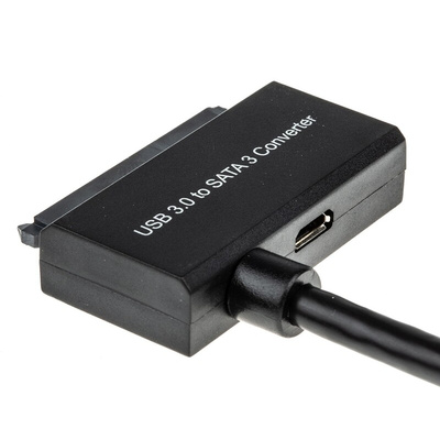 Roline USB 3.0 Cable, Male USB A to Male SATA Data; SATA Power Cable, 150mm