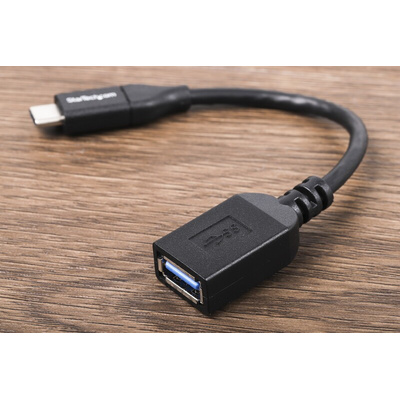 StarTech.com USB 3.0 Cable, Male USB C to Female USB A  Cable, 152.4mm