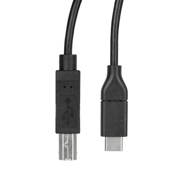 StarTech.com USB 2.0 Cable, Male USB C to Male USB B Cable, 0.5m